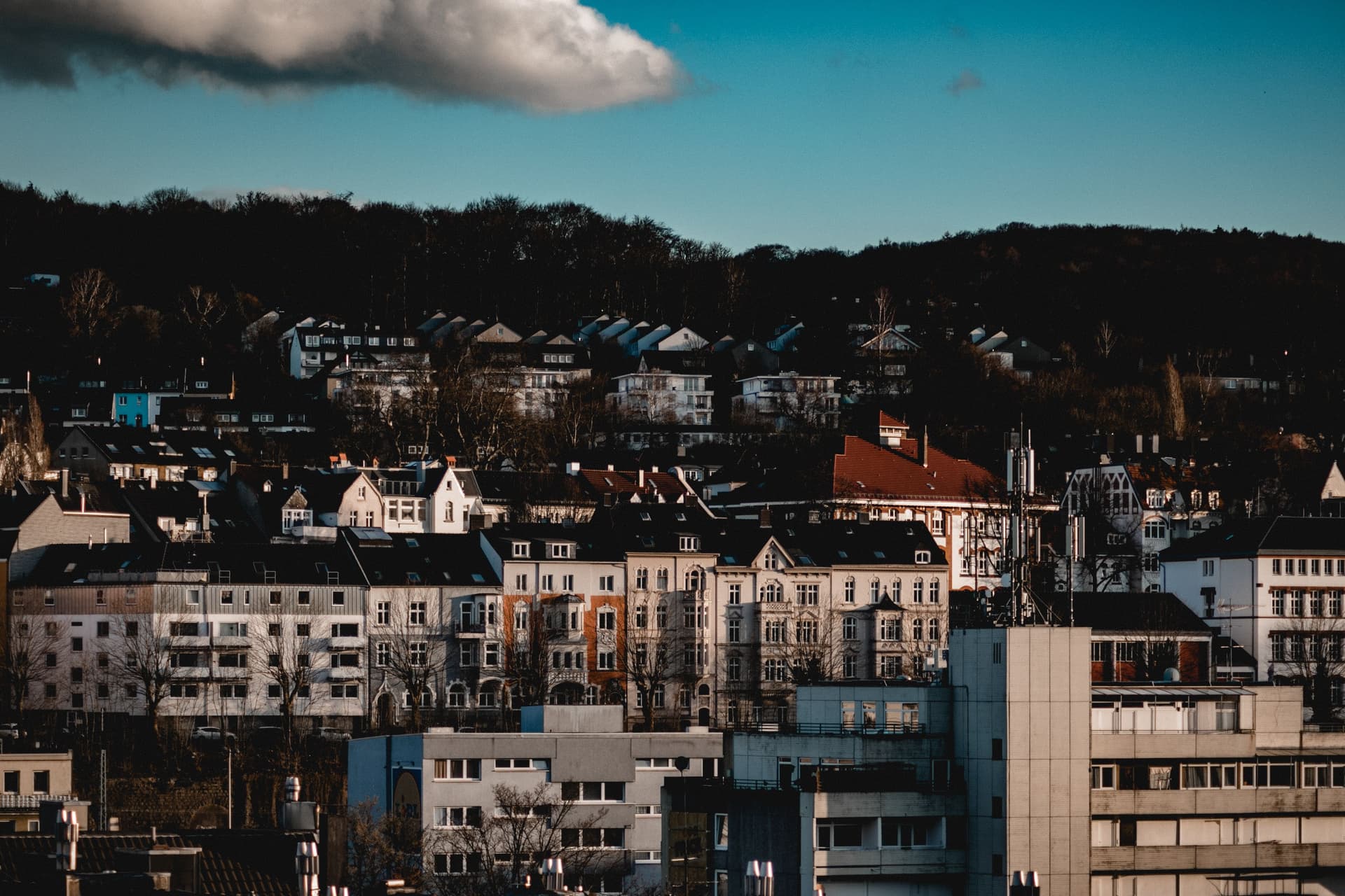 Gelsenkirchen Skyline und Stadtleben