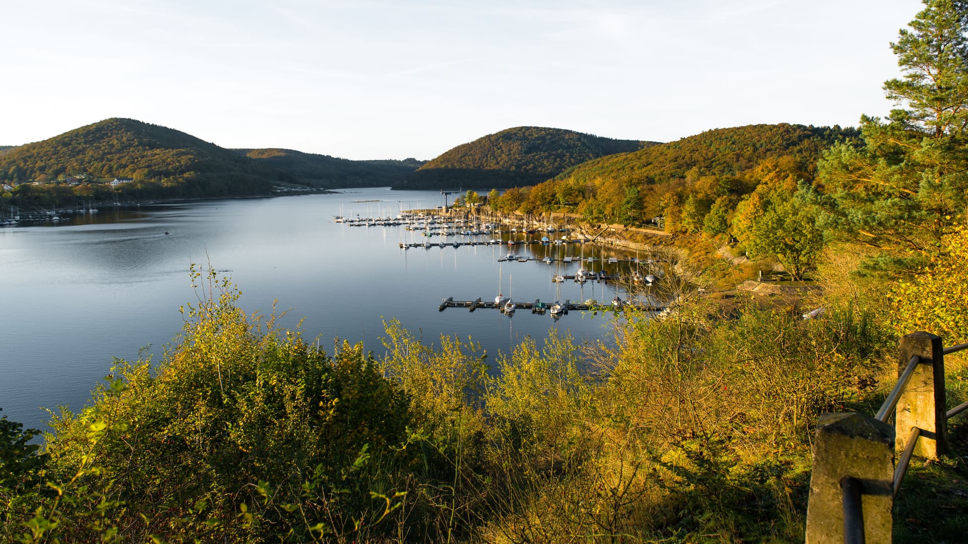 Simmerath Rursee und Eifel-Landschaft