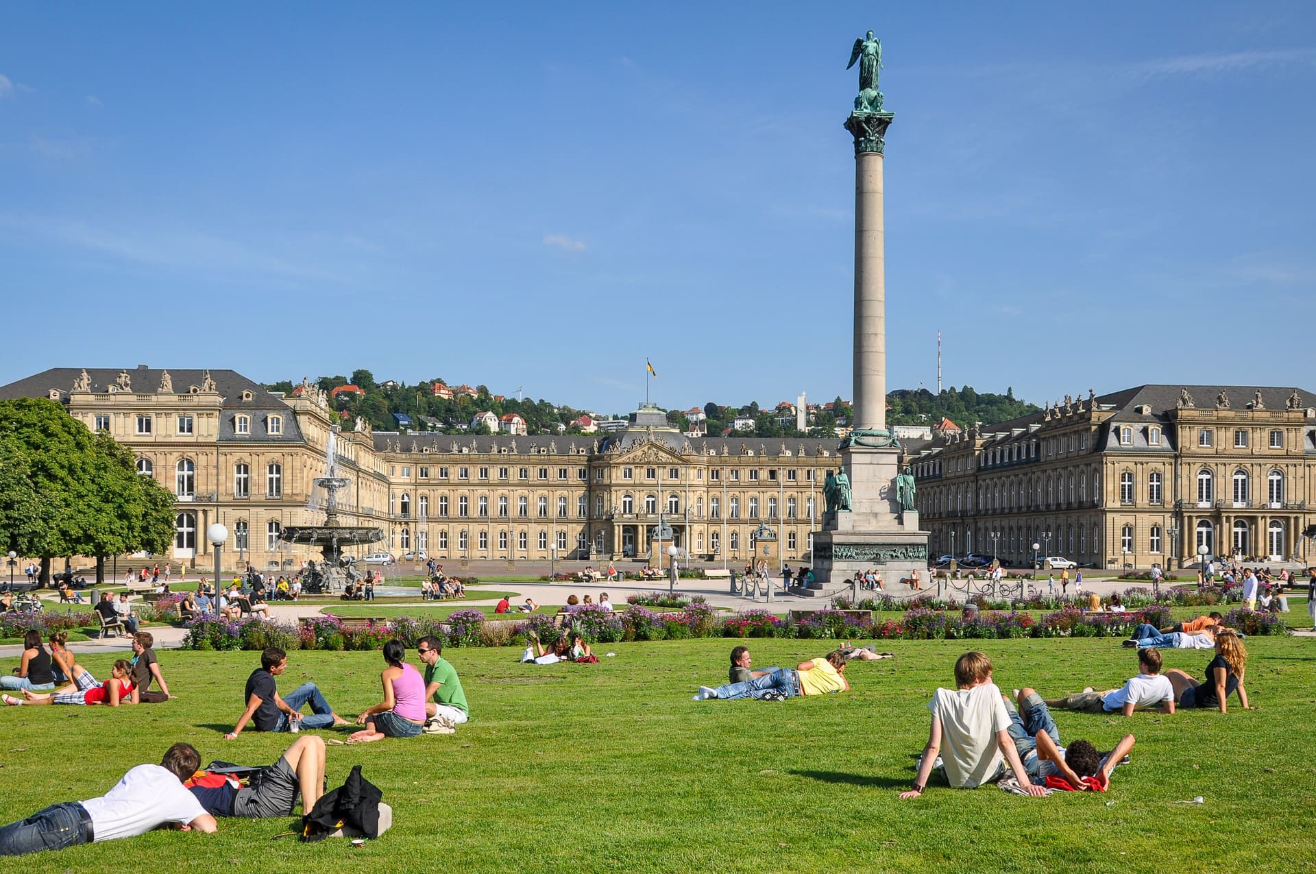 Stuttgart Schlossplatz und Neues Schloss